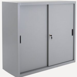 Armoire métallique basse - portes coulissantes