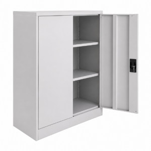 Armoire basse a portes battantes