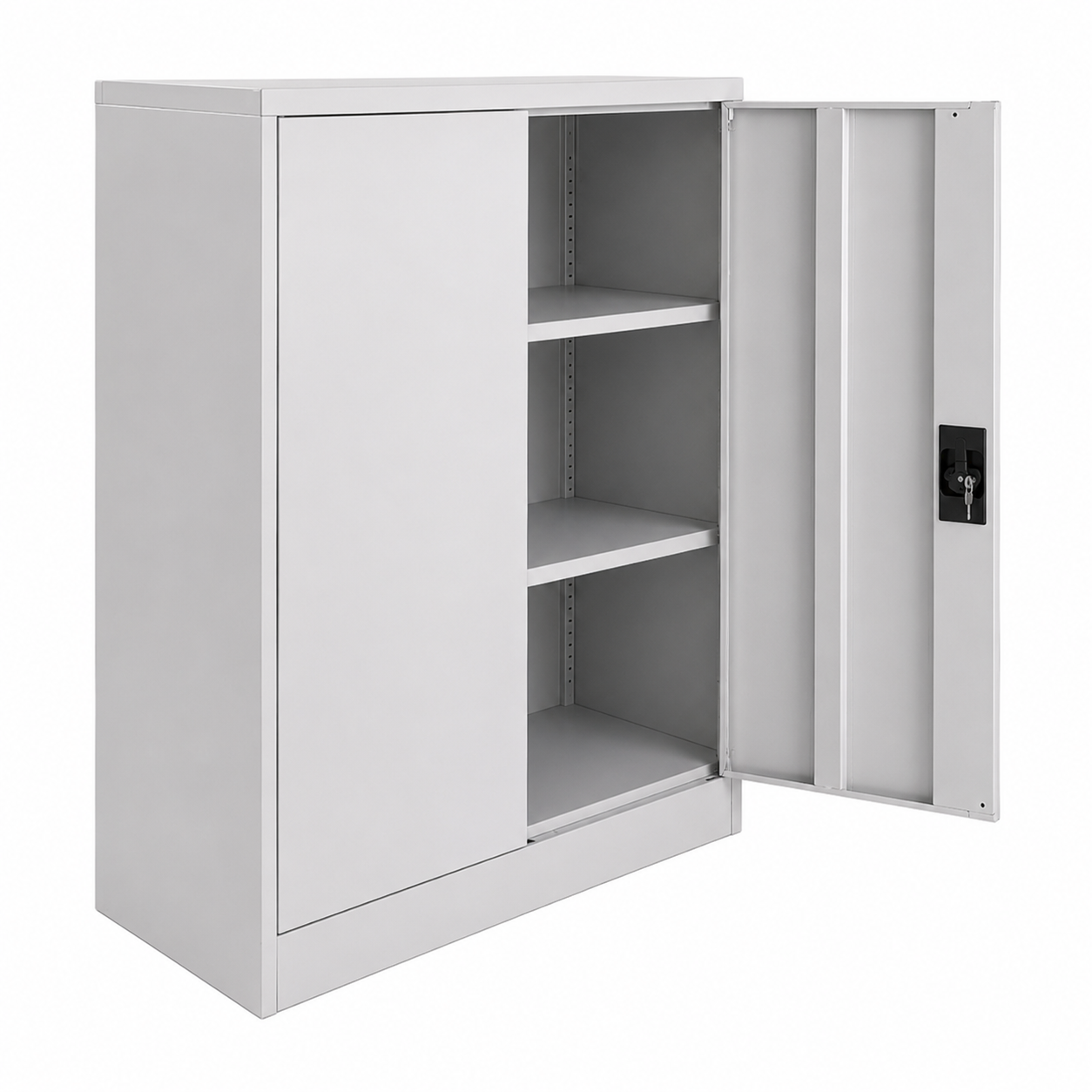 Armoire basse a portes battantes